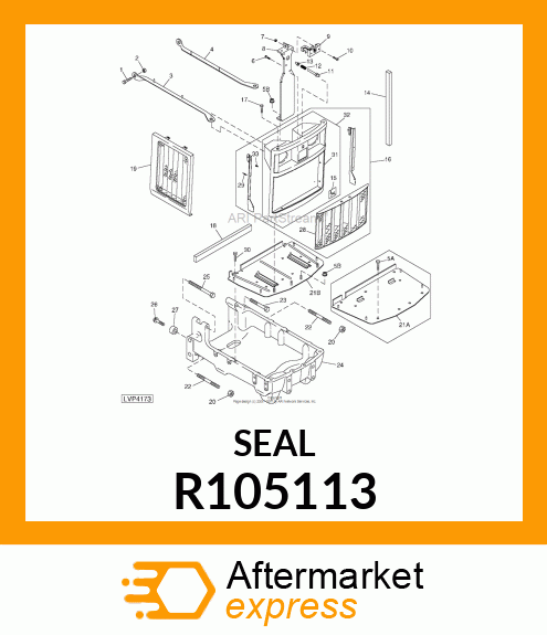 PAD, BAFFLE R105113