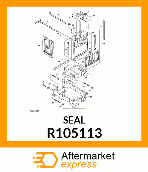 PAD, BAFFLE R105113