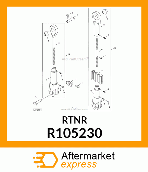 RETAINER, RETAINER R105230