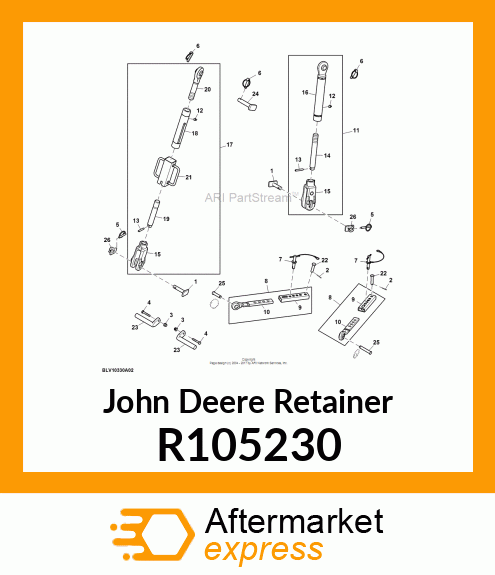 RETAINER, RETAINER R105230