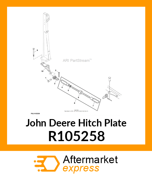 HITCH PLATE, PLATE, HITCH STABILIZE R105258