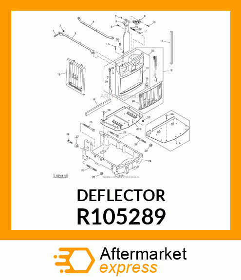 BAFFLE,RADIATOR,LOWER R105289