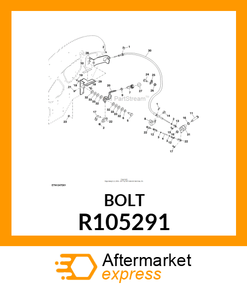 BOLT, SHOULDER R105291