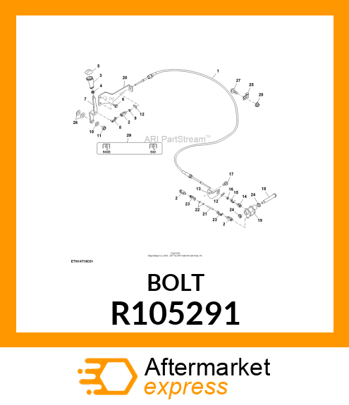 BOLT, SHOULDER R105291