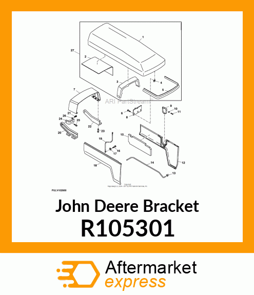 BRACKET, HOOD PIVOT R105301