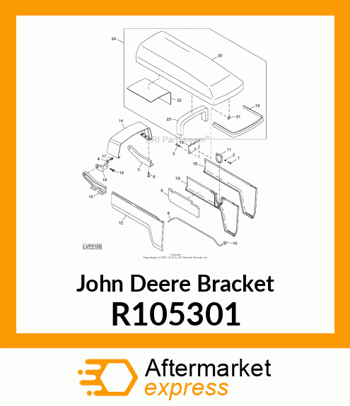 BRACKET, HOOD PIVOT R105301