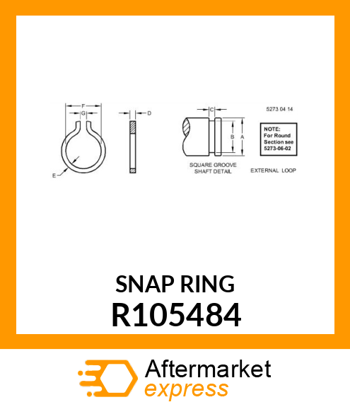 RING, RETAINING R105484