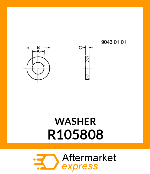 WASHER, FAN FRICTION R105808