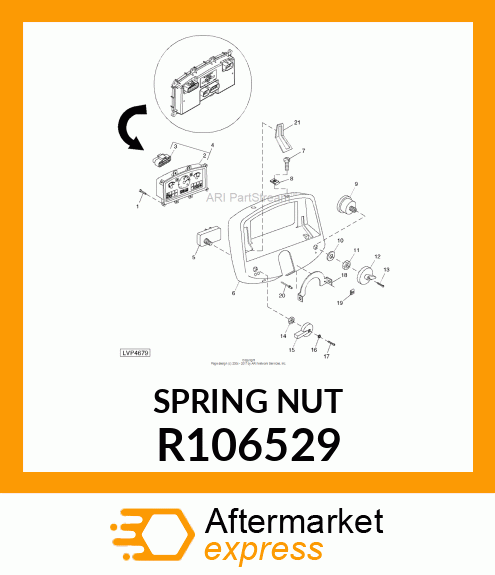 NUT, SPRING R106529