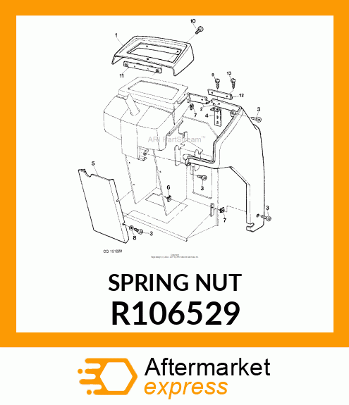 NUT, SPRING R106529