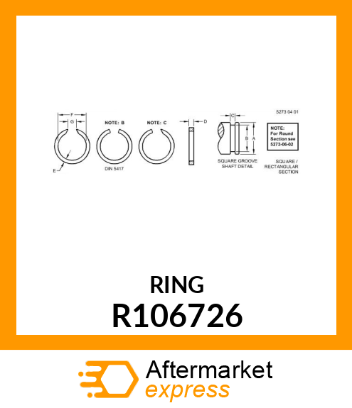 RING, SNAP R106726