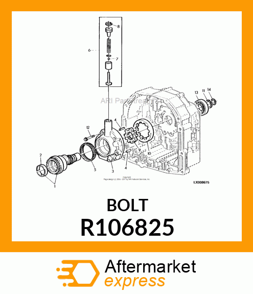 SCREW, SPECIAL CAP FLANGED HEAD R106825