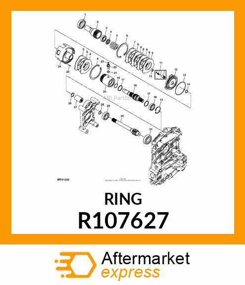 SNAP RING, RING, SNAP EXTERNAL R107627