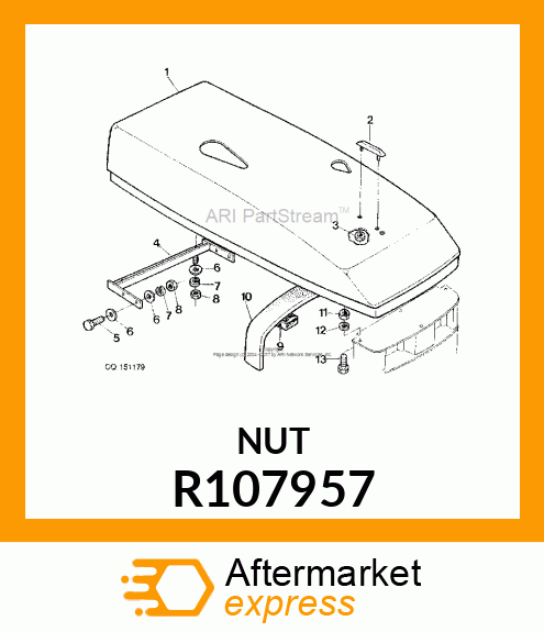 LOCK NUT, HEX R107957