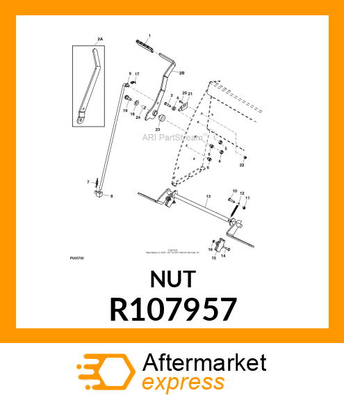 LOCK NUT, HEX R107957