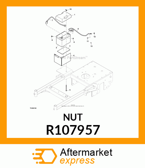 LOCK NUT, HEX R107957