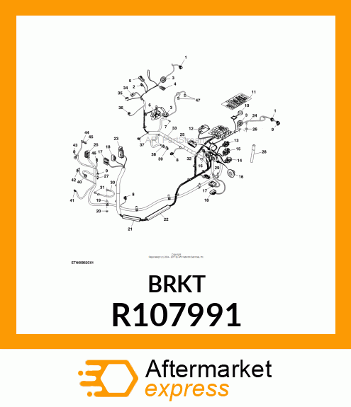 CLAMP, WIRING HARNESS R107991