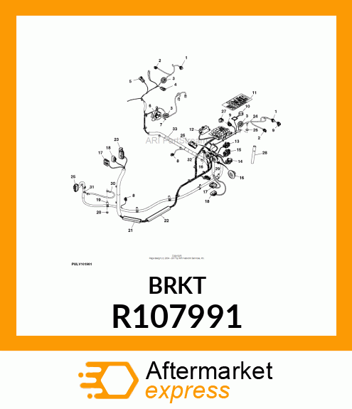 CLAMP, WIRING HARNESS R107991