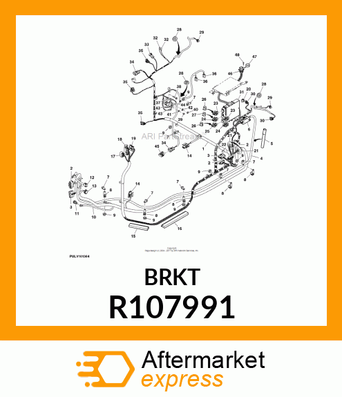 CLAMP, WIRING HARNESS R107991