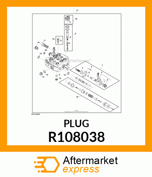 DRAIN PLUG, HOLLOW HEX R108038