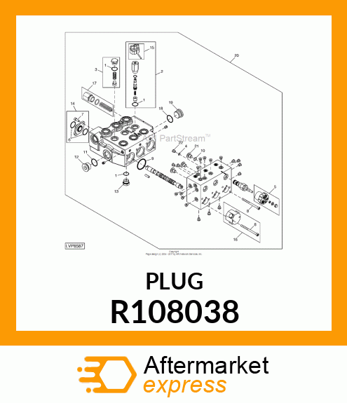 DRAIN PLUG, HOLLOW HEX R108038