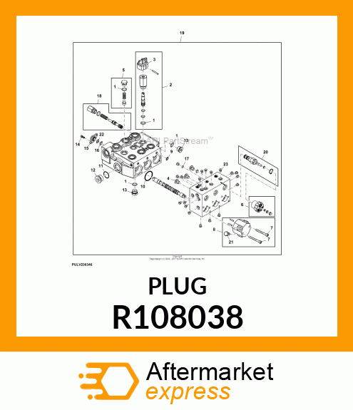 DRAIN PLUG, HOLLOW HEX R108038