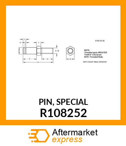 PIN, SPECIAL R108252