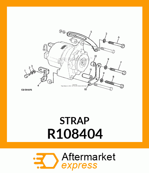 STRAP, ALTERNATOR ADJUSTING R108404