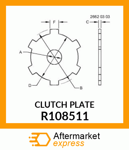 PLATE, CLUTCH BACKING R108511