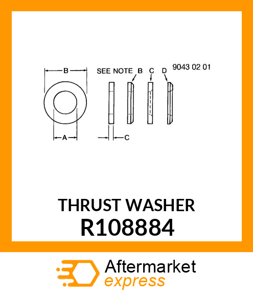 WASHER, THRUST R108884