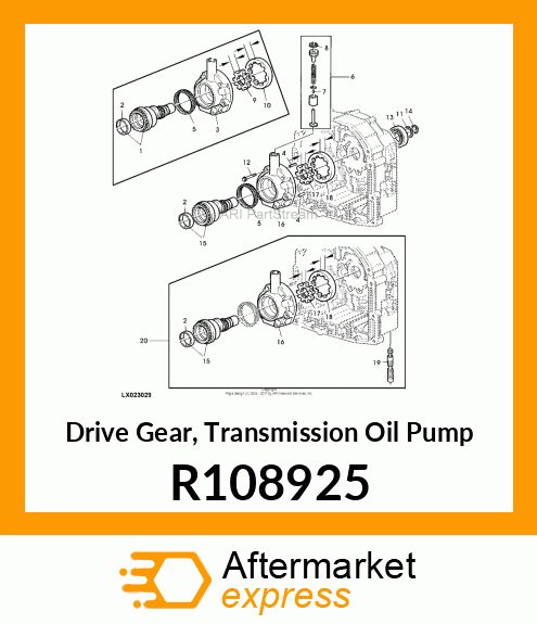 GEAR, PUMP DRIVE R108925