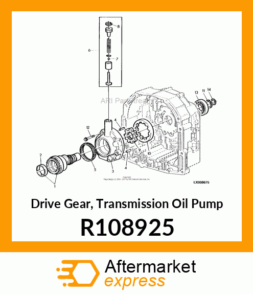 GEAR, PUMP DRIVE R108925