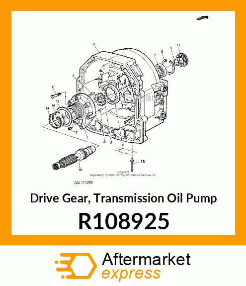 GEAR, PUMP DRIVE R108925