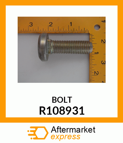 BOLT, ROUND HEAD, SHORT SQUARE NECK R108931