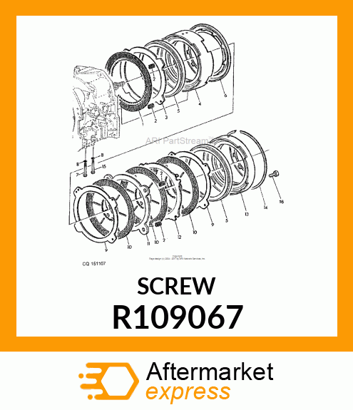 SCREW, HEX FLANGE R109067