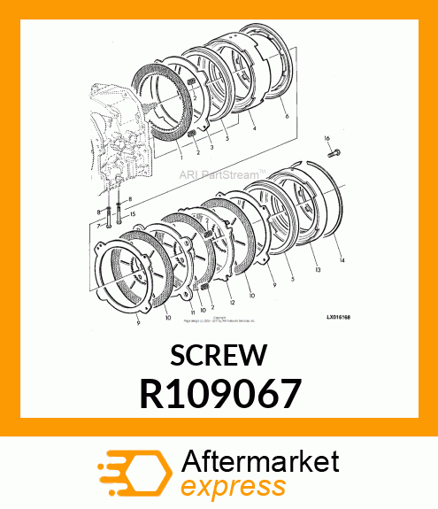 SCREW, HEX FLANGE R109067