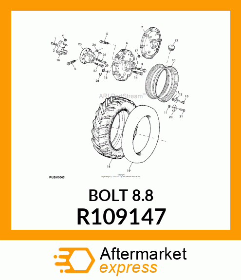 SCREW, SPECIAL CAP R109147