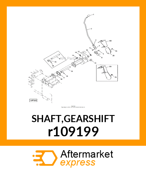 SHAFT,GEARSHIFT r109199