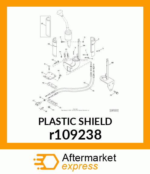 SHIELD, JOYSTICK CABLE RH r109238