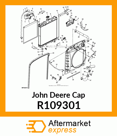 CAP, OVERFLOW TANK R109301