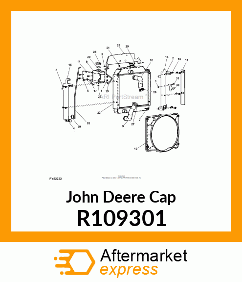 CAP, OVERFLOW TANK R109301