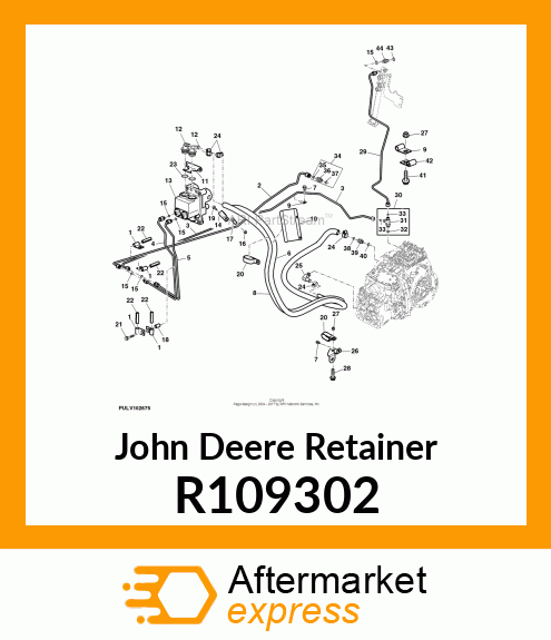 RETAINER, BRAKE VALVE FITTING R109302