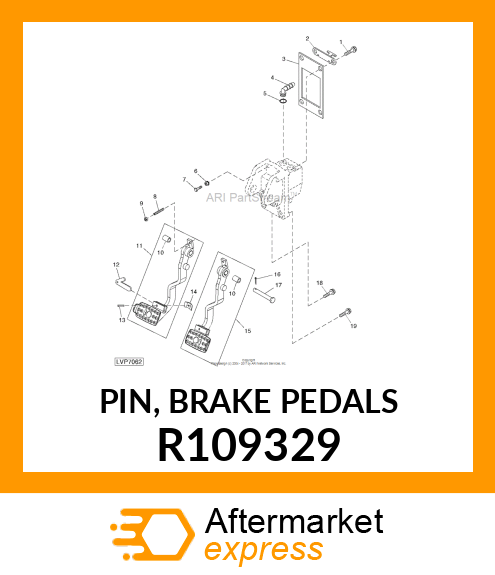 PIN, BRAKE PEDALS R109329