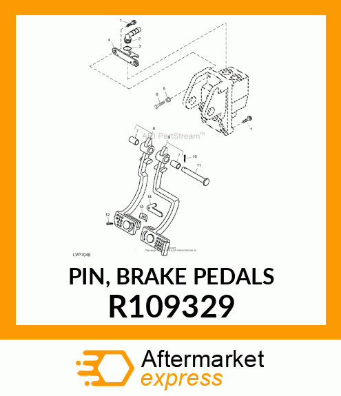 PIN, BRAKE PEDALS R109329