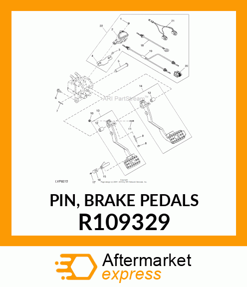 PIN, BRAKE PEDALS R109329