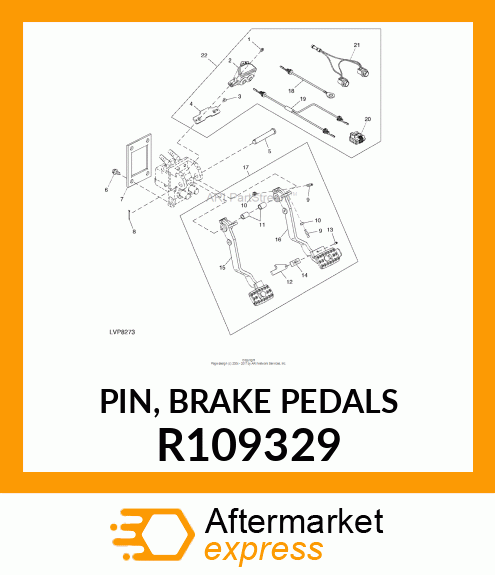 PIN, BRAKE PEDALS R109329