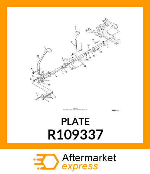 LEVER, ROCKSHAFT DEPTH CONTROL R109337