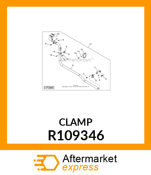 CLAMP, PIPE R109346