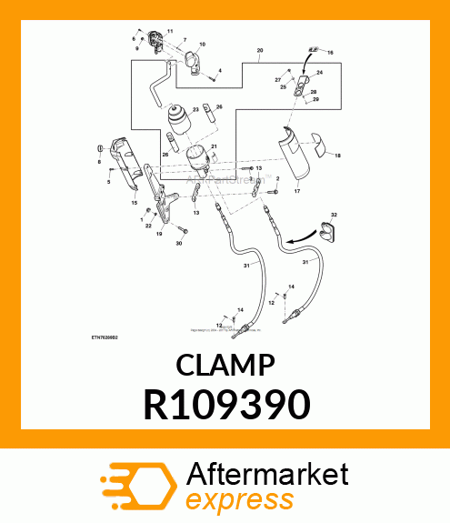 CLAMP, CABLE R109390