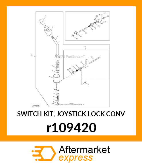 SWITCH KIT, JOYSTICK LOCK CONV r109420